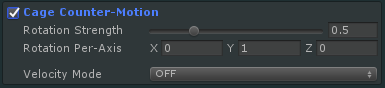 Counter-rotation settings