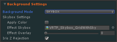 SKYBOX mode settings